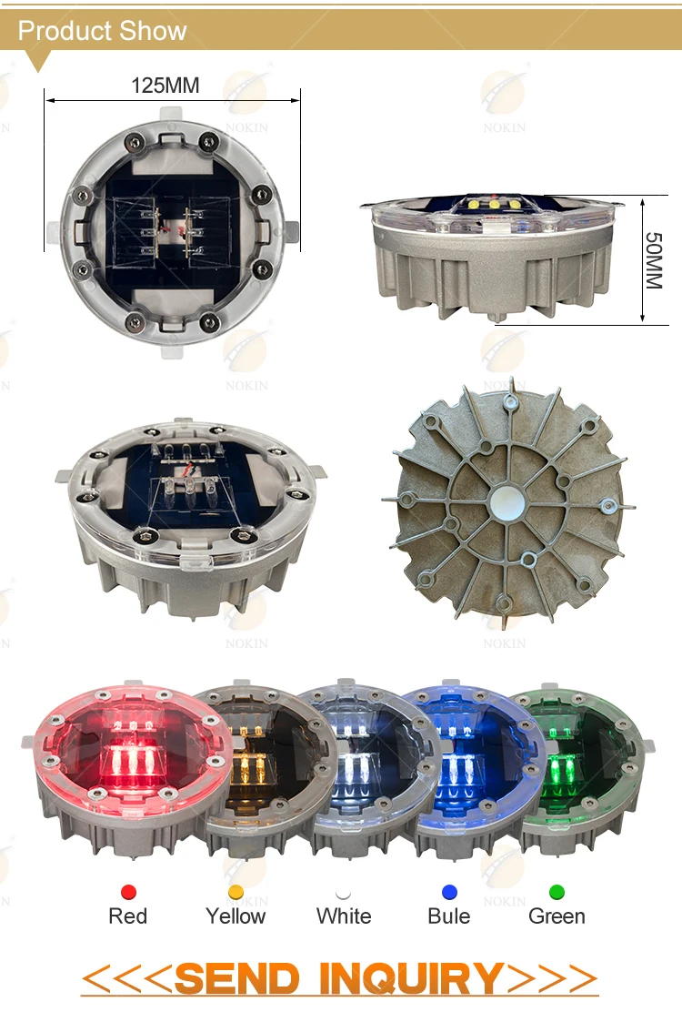 Алюминиевый Дорожный маркер «кошачий глаз» на солнечной батарее