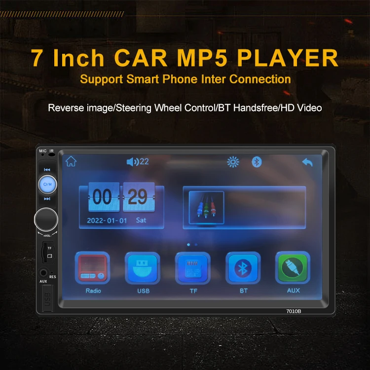 7010B 7 inch Dual Din Car Stereo Auto radio Head Unit Car Audio MP5 Multimedia Player car mp5 player