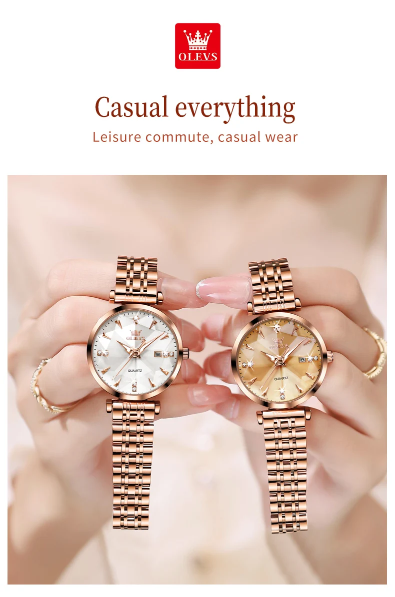 OLEVS 5536 Fashion Elegant Fancy Famous Designer Waterproof Stainless Steel Female Wrist Luxury Brand Ladies Quartz Women Watch