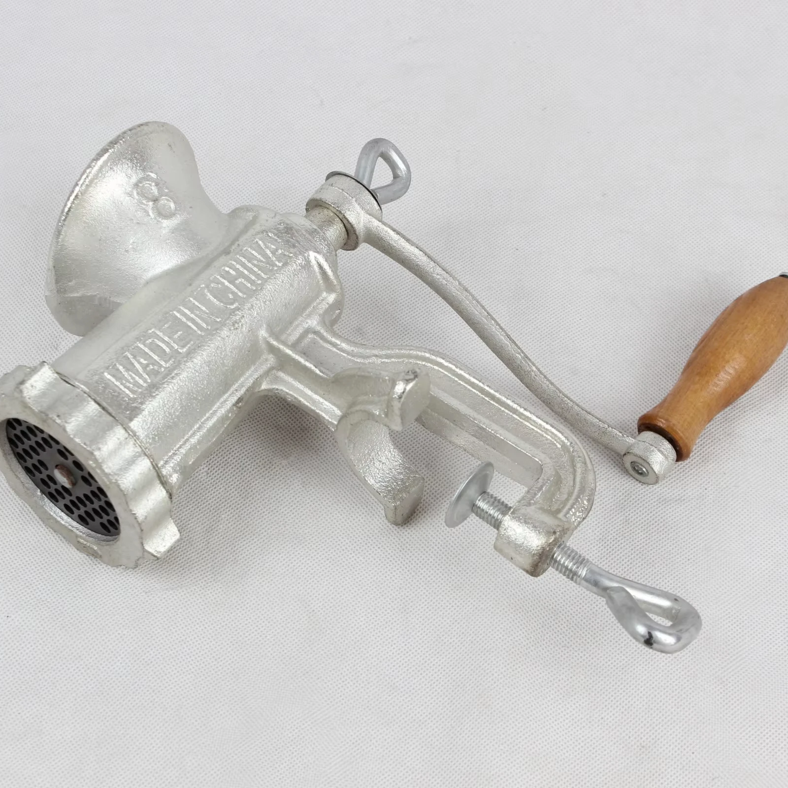 Durable Hand Cast Iron Meat Grinder Easy Efficient