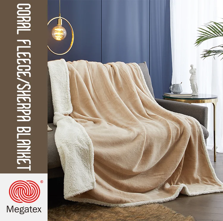 Custom Color Printed Solid Warm Oversized Sublimation Fleece Sherpa