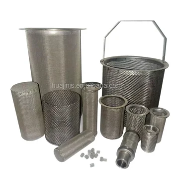 Custom Micron Stainless Steel 304/316 Woven Wire Mesh Cylinder Filter Tube Plain Weave with Bending & Welding Services