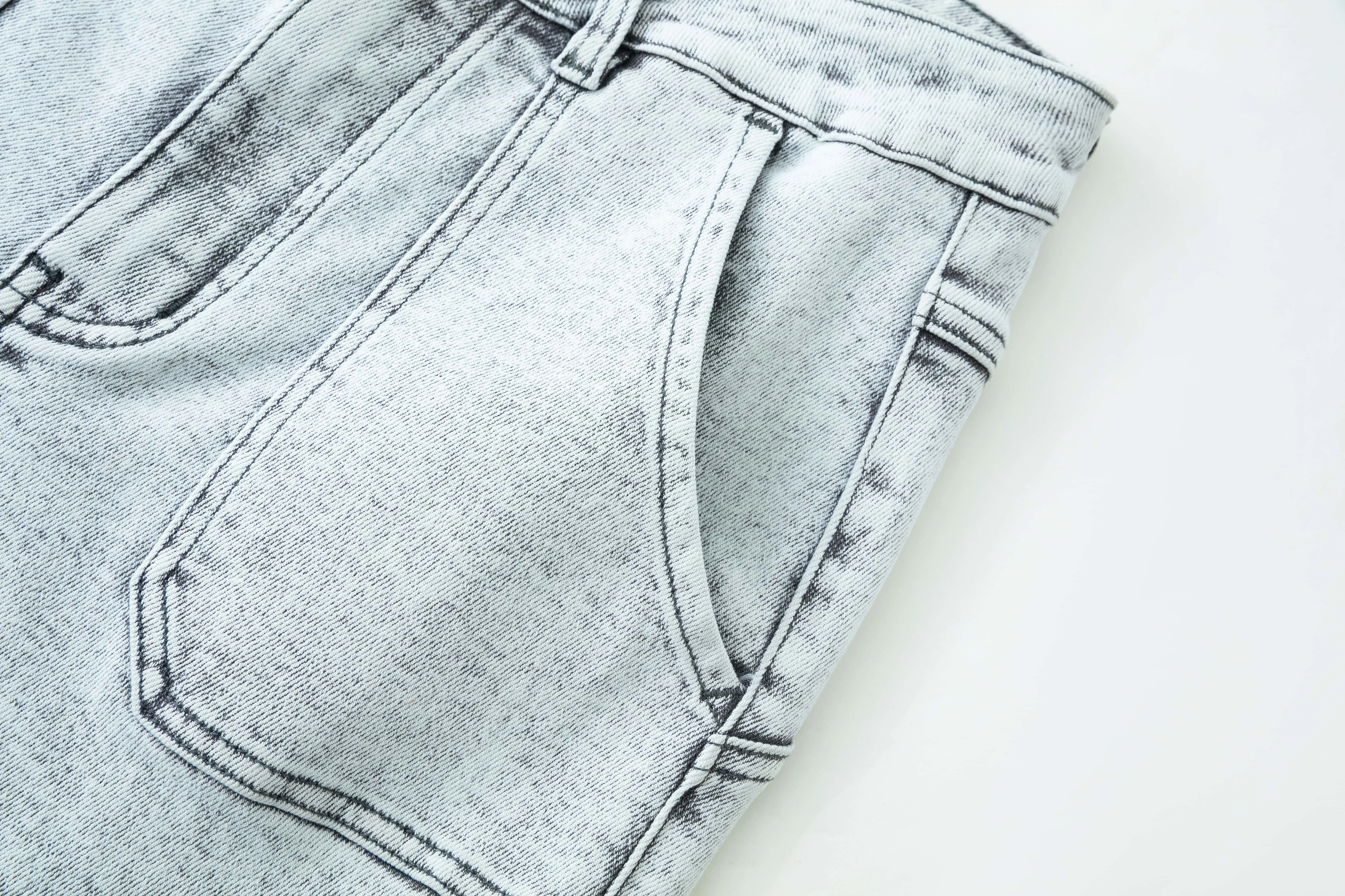 Manufacturer Washed Rivet Beading Rhinestone Embroidery Flare Jeans Denim Pants Wide Leg Denim Jeans Women's Pants Women Jeans