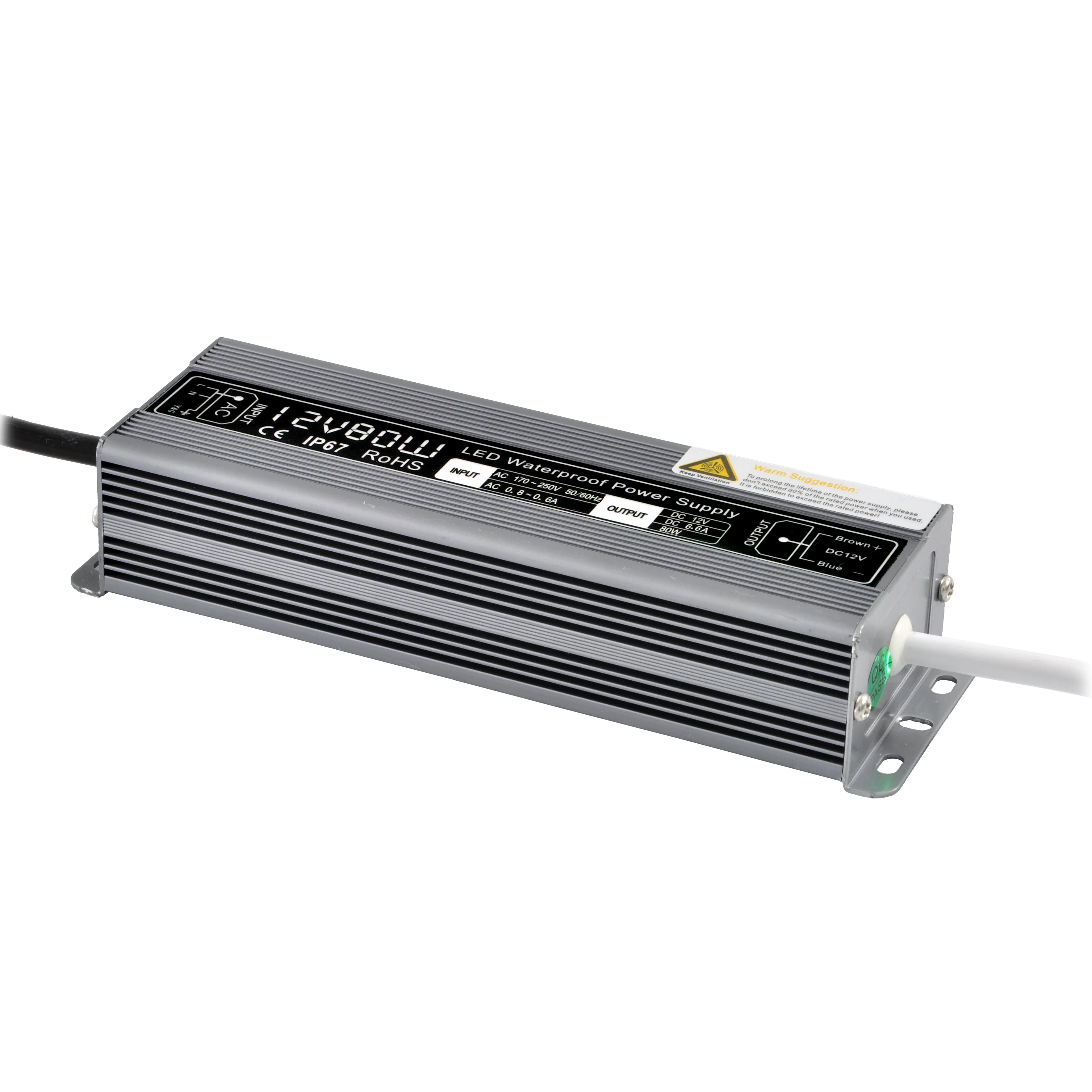 Shenzhen Economy Product IP67 Switching Power Supply 12V 24V 30W 40W 60W 100W 150W Outdoor Installation Waterproof LED Driver