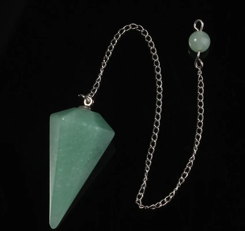 Wholesale Gemstone Crystal Pendulum Healing Chakra Dowsing Pendant