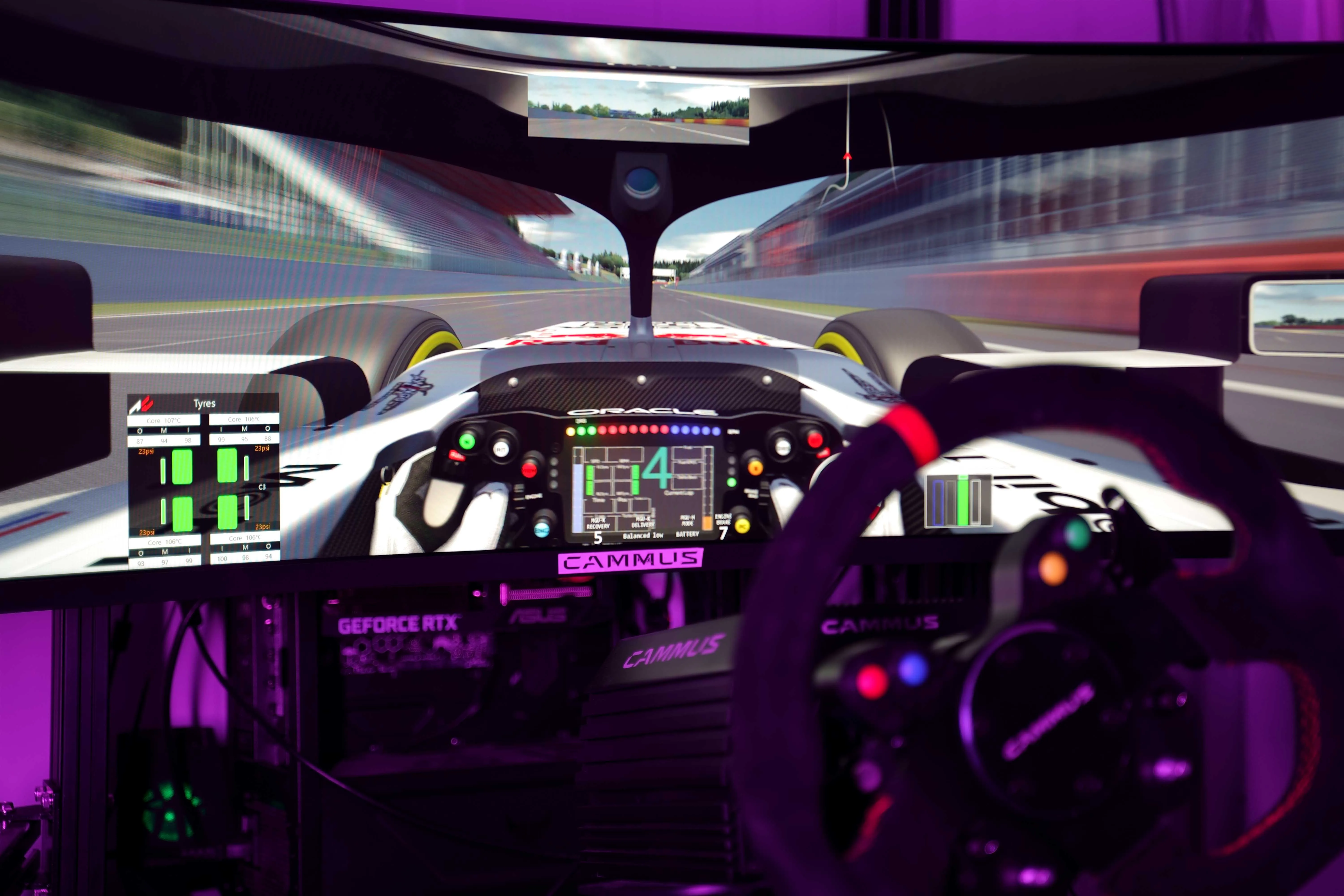 CAMMUS Driving Force Games Steering and Pedals Direct Drive Simulation Drift Race Simulator for PC Game F1 Simulator Pedal
