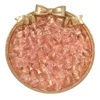 Transparent glass beads - pink