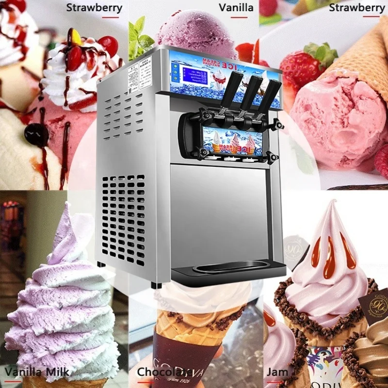 Ice Cream Vending Machine with Paper Cone Maker for Yogurt Milk Chocolate Ice Cream Powder-New Condition