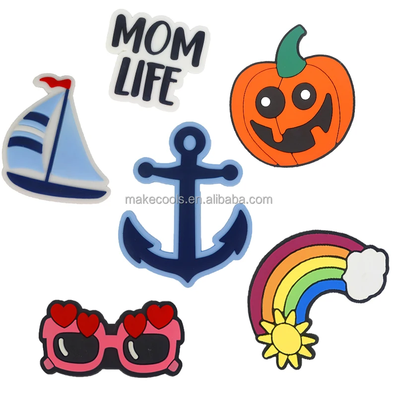 New Style Charms Fashion Large Charms Decorate Eva Silicone Beach Bag