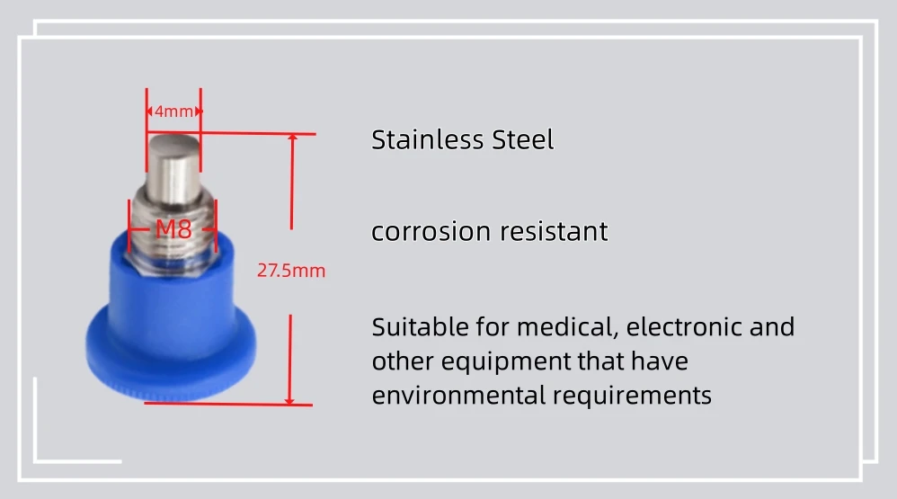 M6 M8 M10 M12, M16 M24 Stainless Steel Spring Loaded Plunger Threaded ...