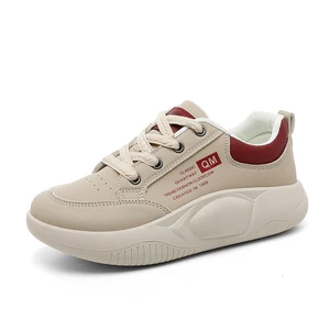 HB6822 Women's Casual Sports Shoes Breathable Board Design with Lace-Up Closure Autumn Summer Spring Trend Made in China