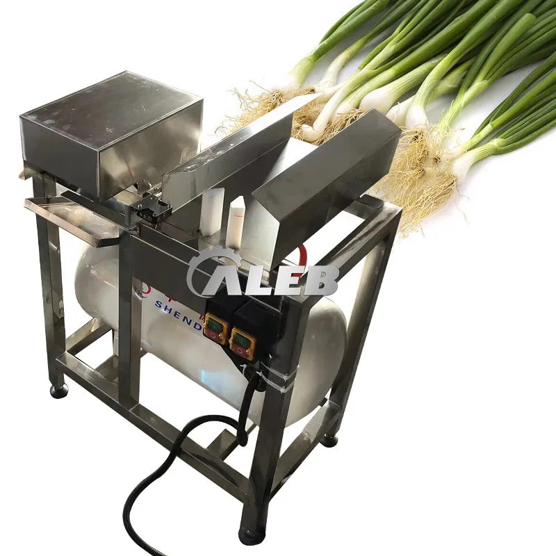 Saving Labor Dry Spring Onion Peeling Machine Automatic Green Onion Peeler Leek Blowing Machine Chives Peeling Machine