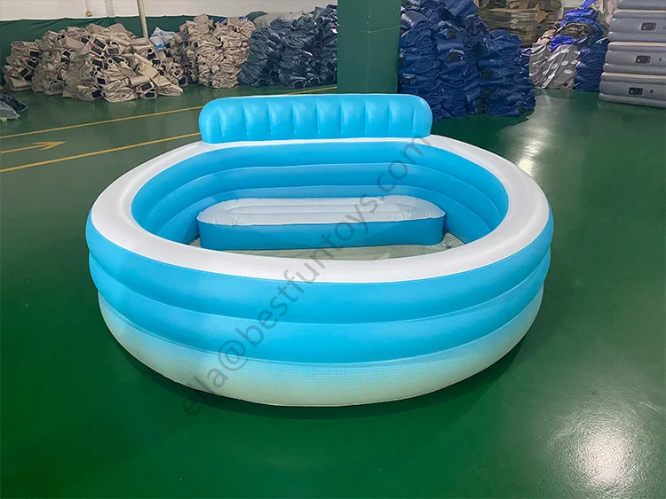 inflatable pool with bench seat