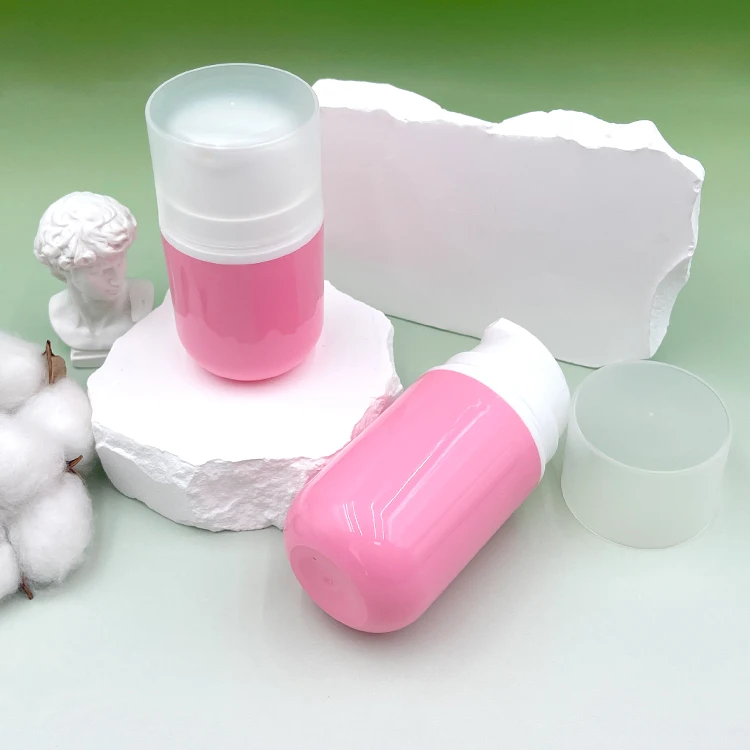 30 ml 50 ml baby face cream Pink airless bottle pp material can be customized in color