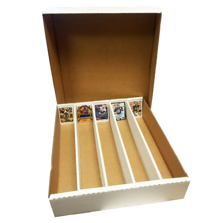 Custom Cardboard Game Card Storage Box Baseball Sports Trading Card