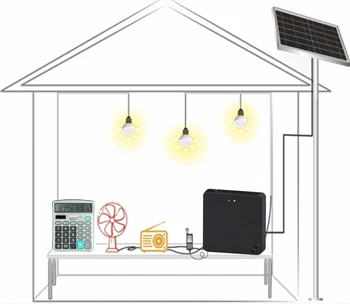 China Manufacture Mini Portable Home 6V 12v DC Solar Power House Lighting System
