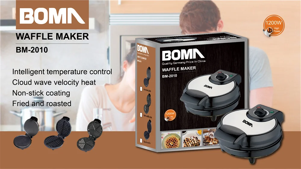 BOMA 220V 1200W Mini Waffle Maker Efficient Versatile
