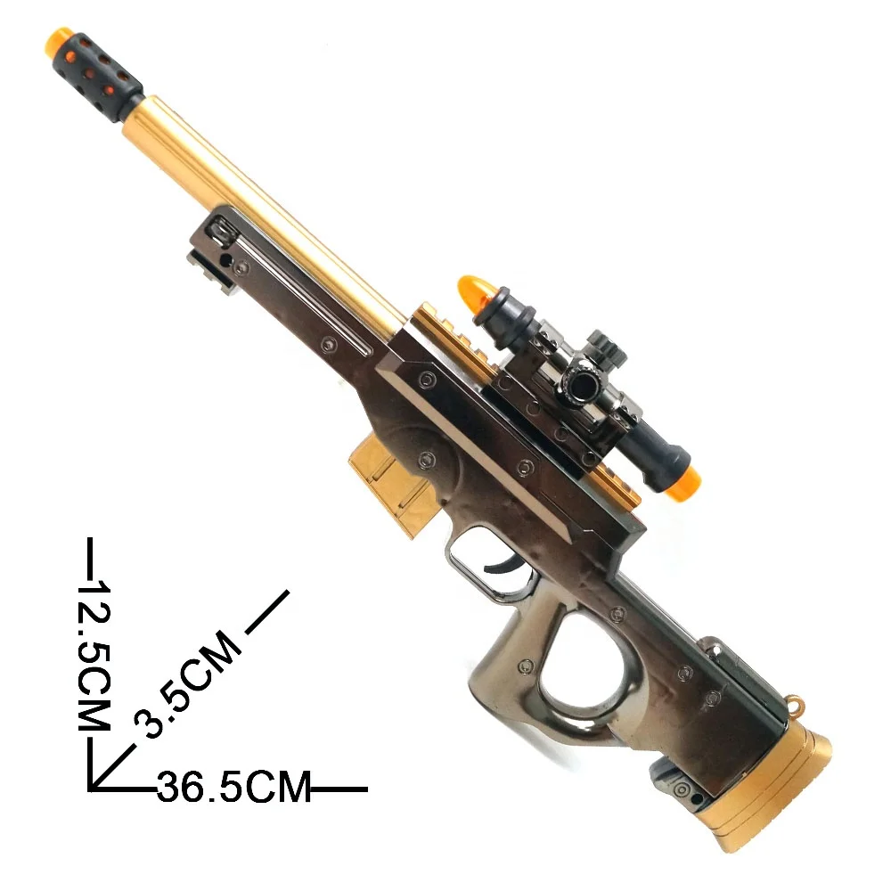Simulation Metal Toy Gun Model Electric Gun with Light and Sound Realistic Toy Guns