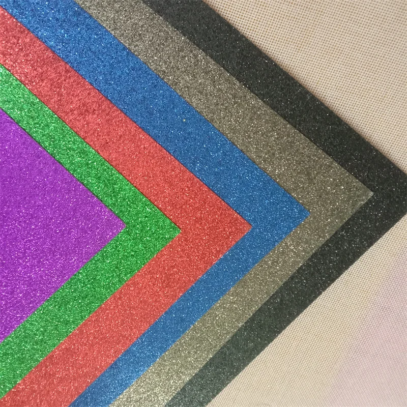 250g A4 One Side Diy Material Decoration Glitter Paper Sheet Color