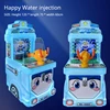 Feliz disparo de agua