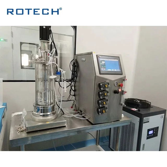 Настольный стеклянный биореактер, биореактер, ферментер, биореактер