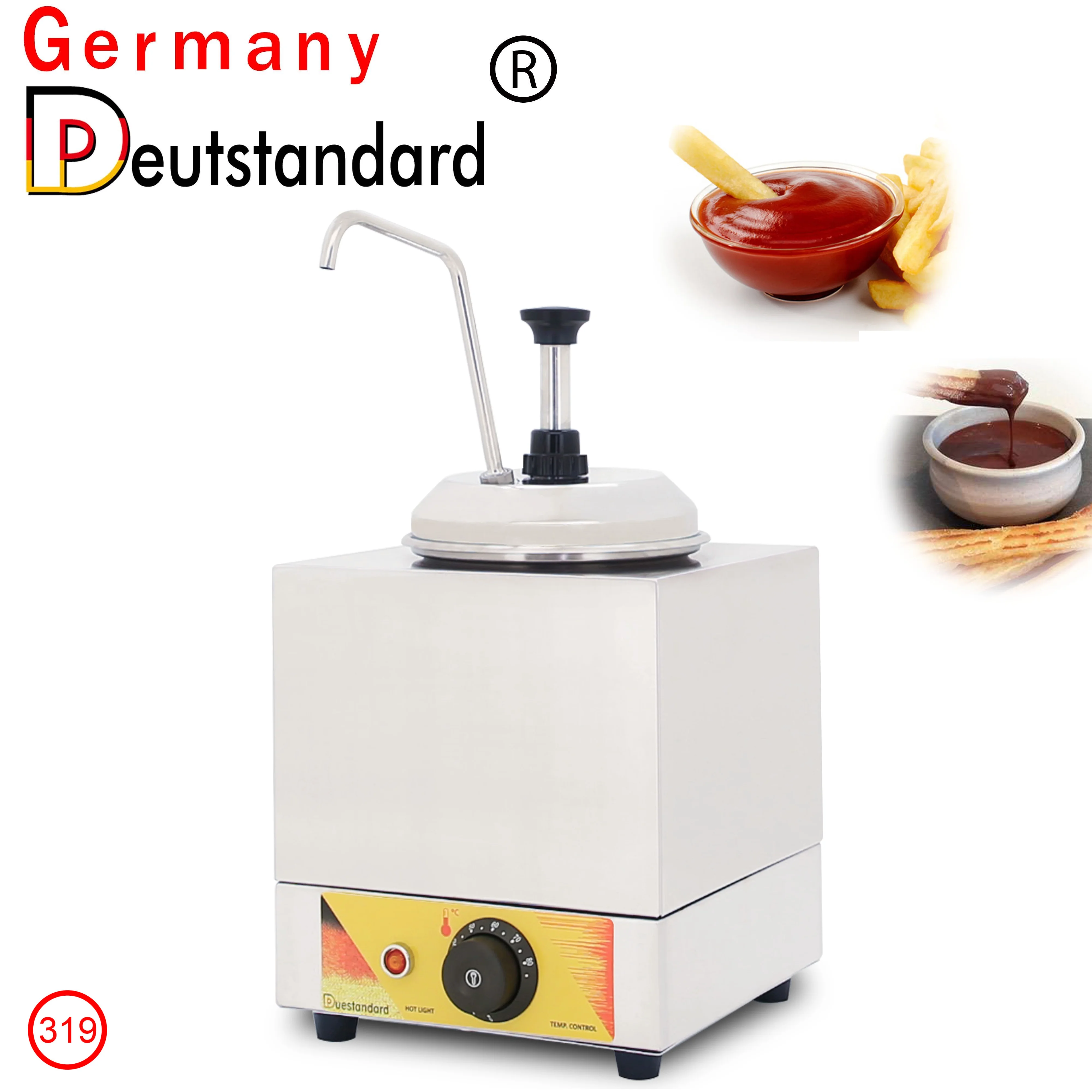 Stainless Steel commercial Bottle Warmer Cheese Dispenser Chocolate