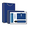 Blue(4 Pieces : Notebook+Pen+Thermos+Umbrella)