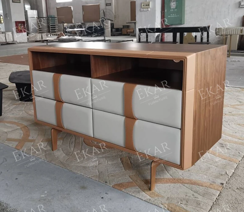 product modern living room furniture marble top tv cabinet with metal legs-66