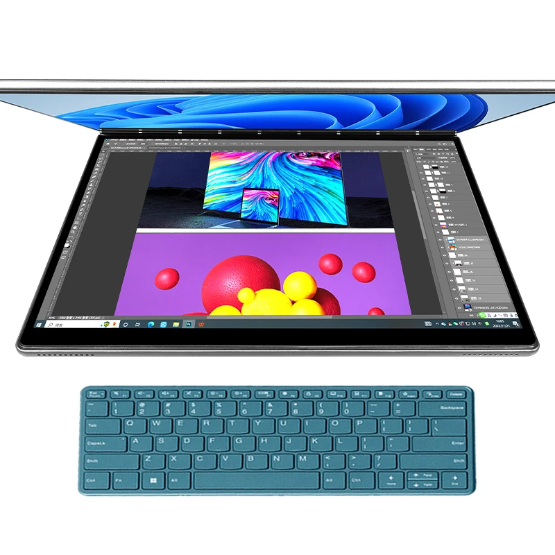 2 in 1 タブレット N100 ノートパソコン 新型N100 4コア DDR5 16GB SSD 1TB タッチパネル 13.5インチ 教育用