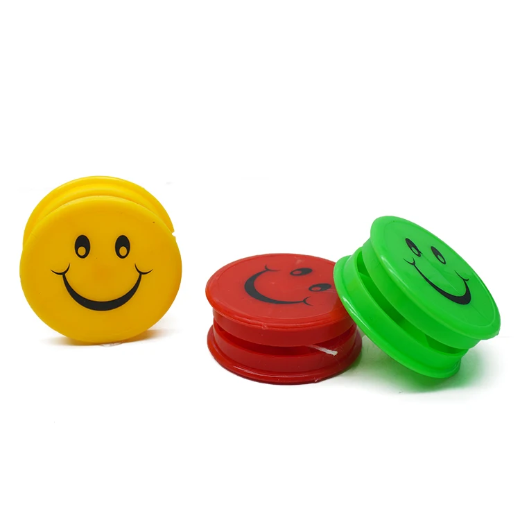 Улыбающееся лицо пластиковые Классические игрушки Йо-Йо для