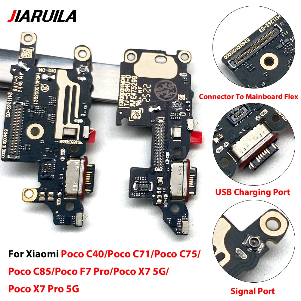 Cep telefonu yedek parça şarj portu için Xiaomi Poco F3 F4 X3 X4