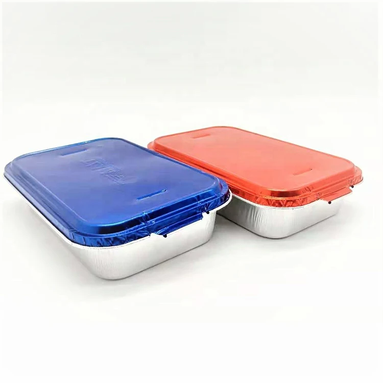 product eco friendly durable silver tin take away food service containers 280ml disposable airline aluminum foil food tray with lid-8