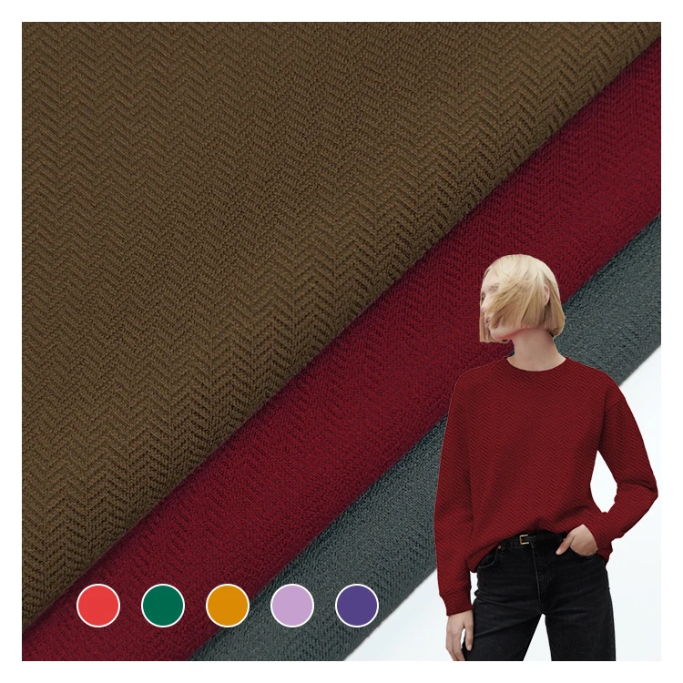 Hot Sale Solid Fabric 51% Polyester 43% Rayon 6% Spandex Material Knit Scuba Fabric for Pants