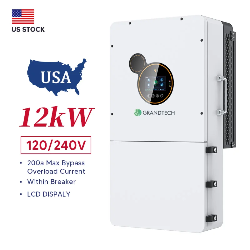 Srne Hybrid-invertteri 8 kW 10 kW 12 kW Split-phase Yhdysvaltain versio Invertteri pois/päällä verkon invertteri 120 V 240 V Aurinkogeneraattori kotikäyttöön