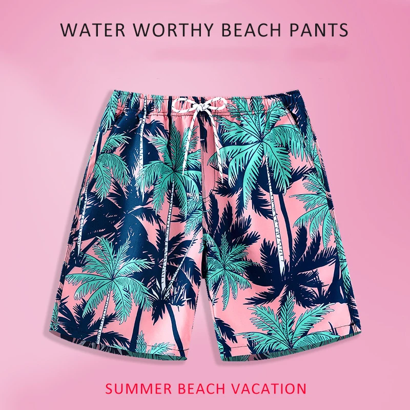 summer Beach Trousers Customize  Men's casual shorts jogger Double layer Shorts Waterproof slim swimming trunks Beach519_voghion.com