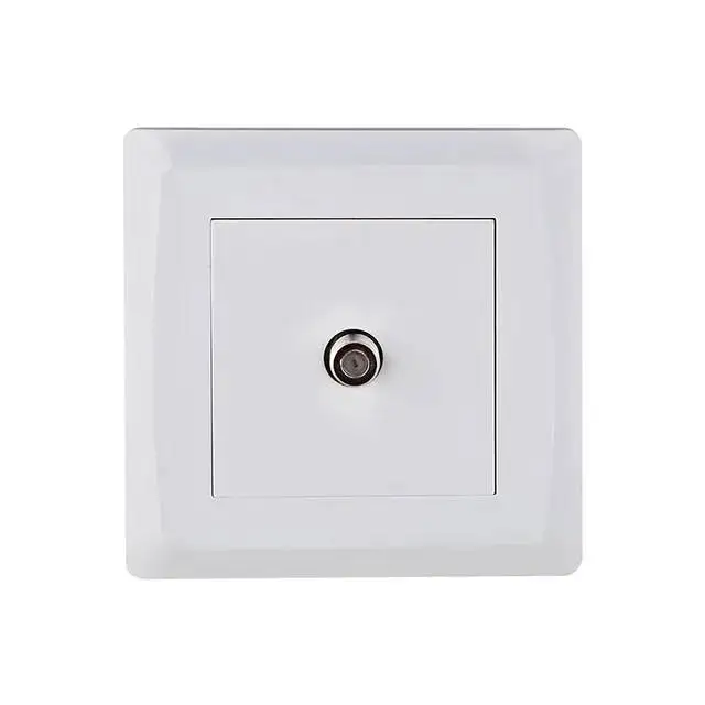 Factory Custom Popular Product Household Modern UK Standard Plug Living Room Indoor Wall TV Satellite Socket and Switch