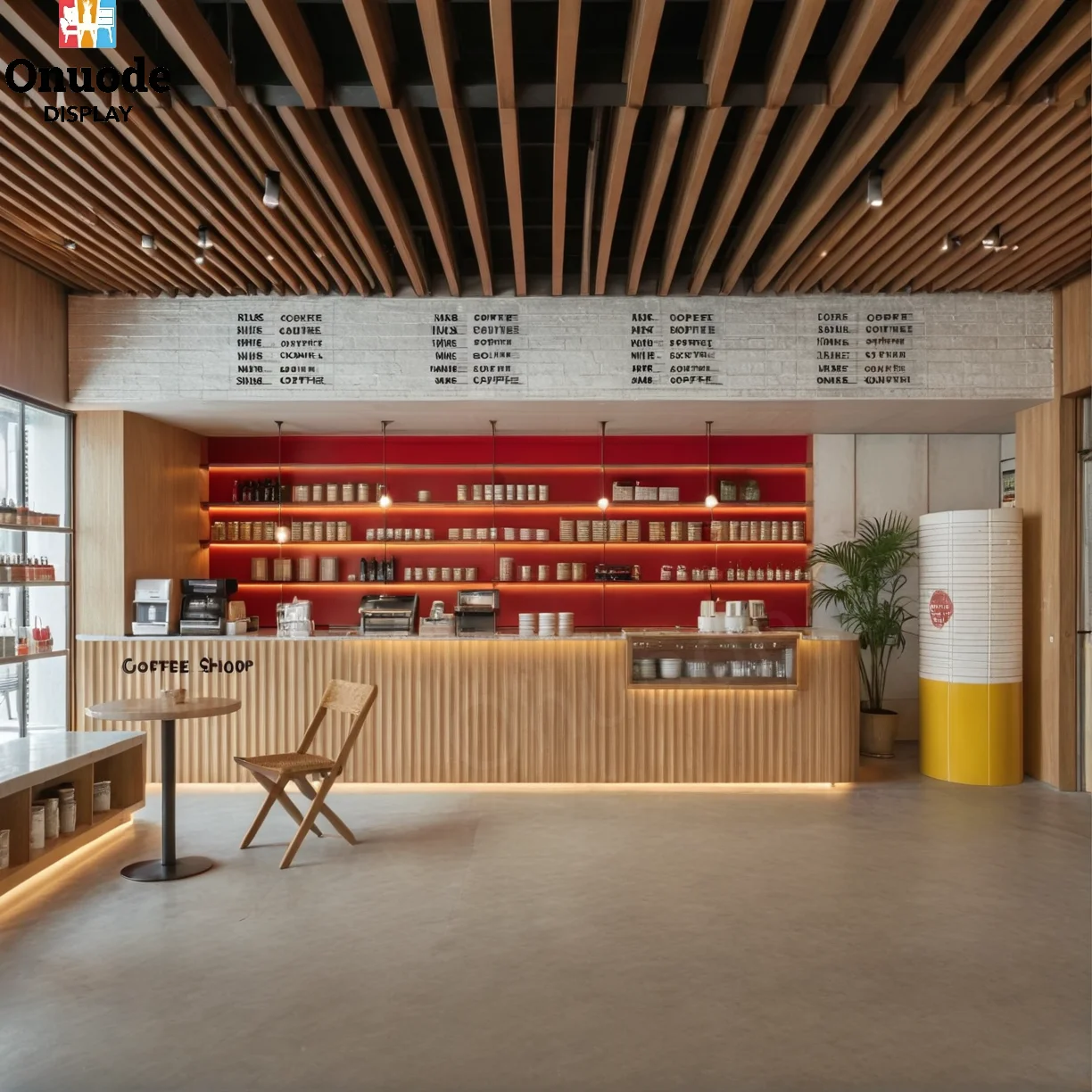 Custom Modern Cafe & Restaurant Bar Cabinets | Coffee Tea Showcases & Counter Furniture | Turnkey Store Interior Solutions