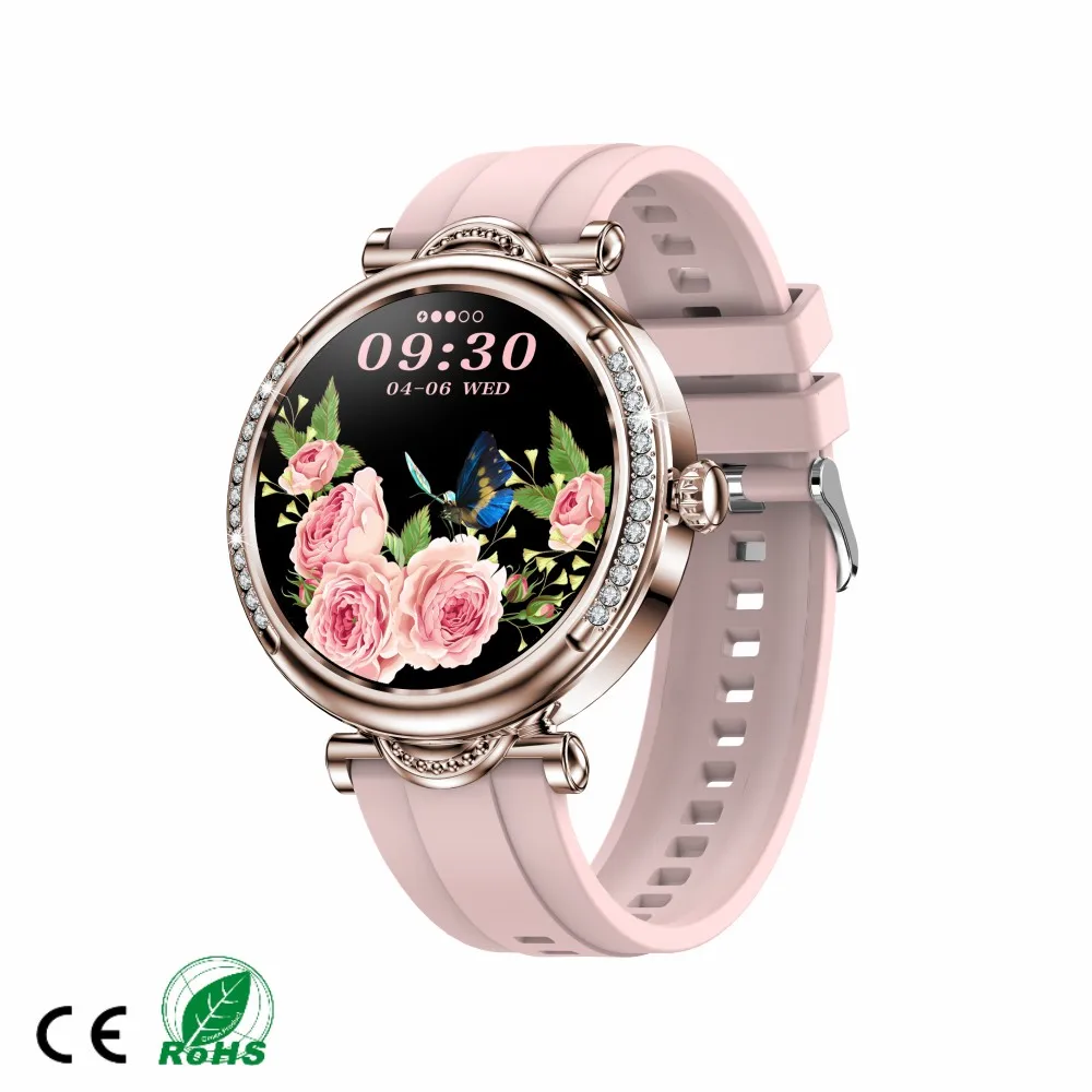 Password Screen Locking Function Steel Strap Fancy Women's Smart Sport Watch CF32 Lady Smart Watch