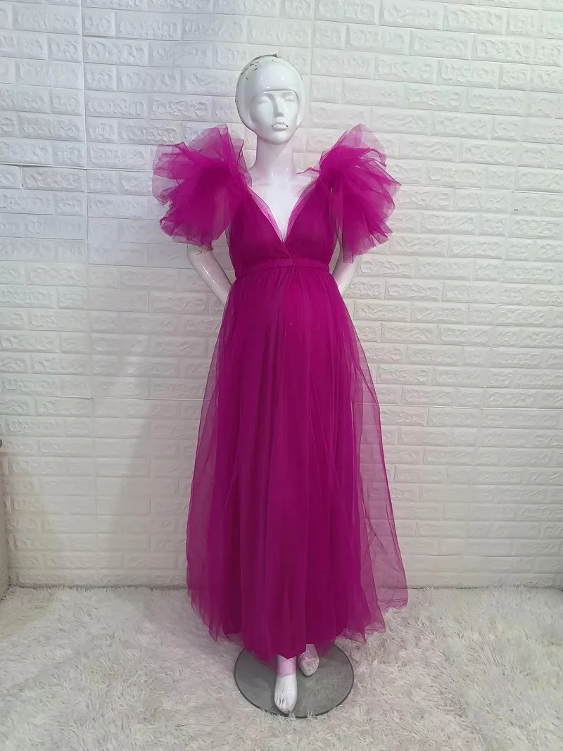 Photography Clothing Maternity Dress Photoshoot Sexy Lace Flower - Main Image