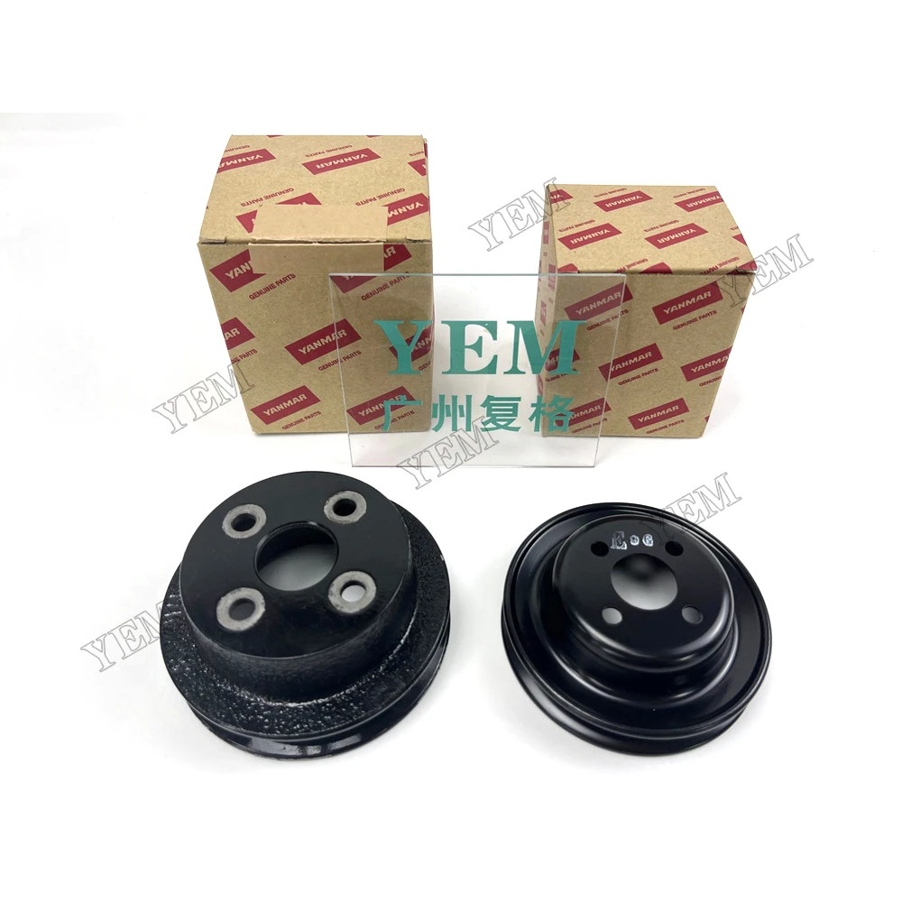 3TNV76 Fan Pulley 119515-42350 Fit for Yanmar Excavator Forklift Diesel Engine Repair Parts.