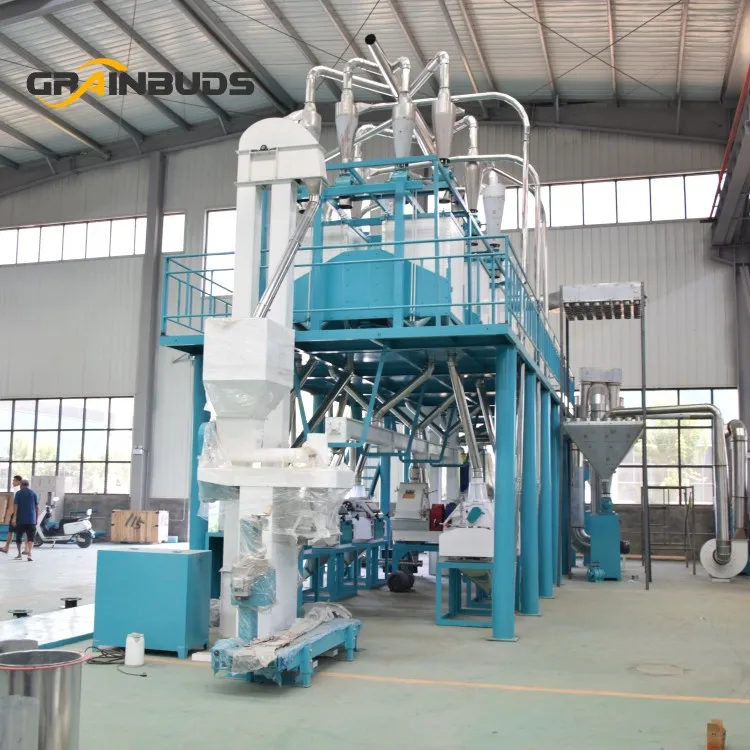 Mini Ground Maize Grain Processing Machinery Flour Mill