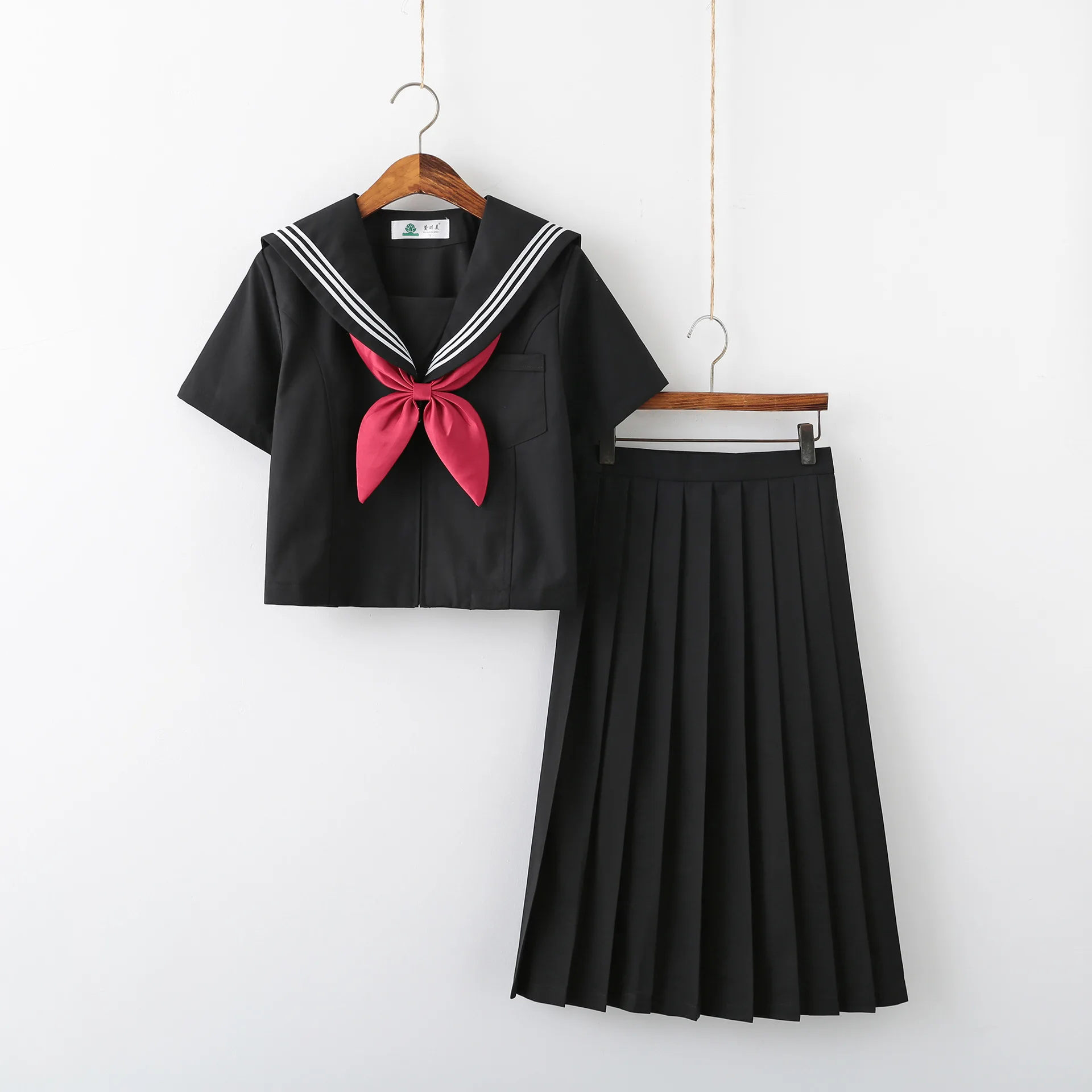 Kpop Black Pleated Skirts Japanese School Uniform Anime - Temu