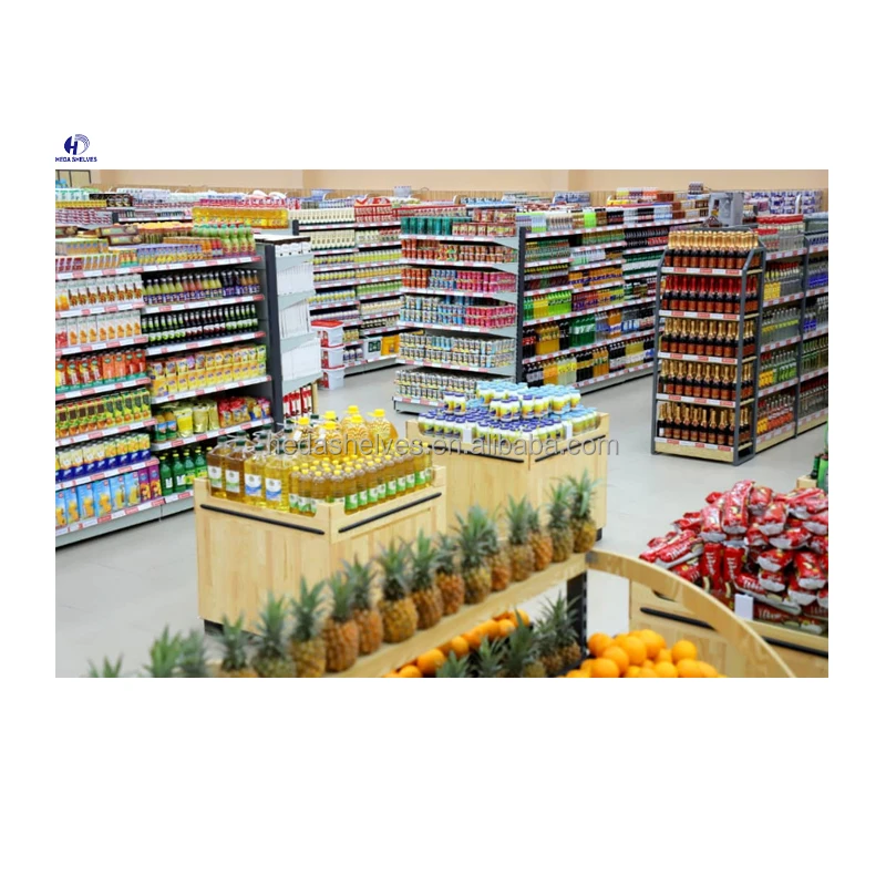 Modern Retail Shop Gondola Shelving System Grocery Store Used Display