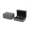 Gray wedding ring box