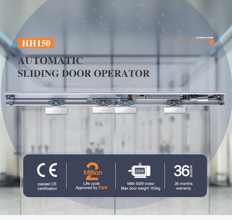 Doortec Hh150 Commercial Automatic Sliding Door System With Microwave