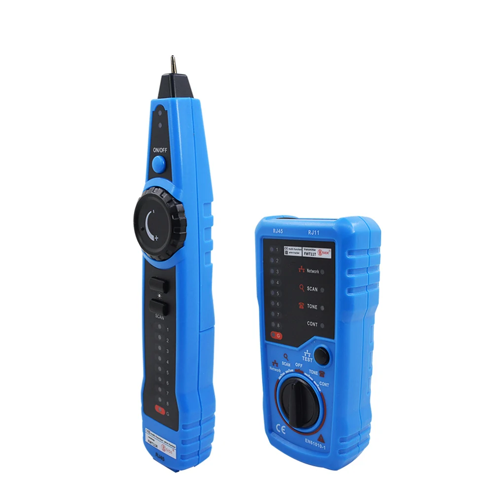Kabeltrap, RJ11 RJ45 kabeldetector kabeltester FWT11 LAN-netwerkkabeltester kabelmeter telefoonkabeltester kabeltestapparaat