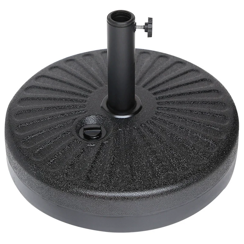 Round Plastic Black HDPE Umbrella Base