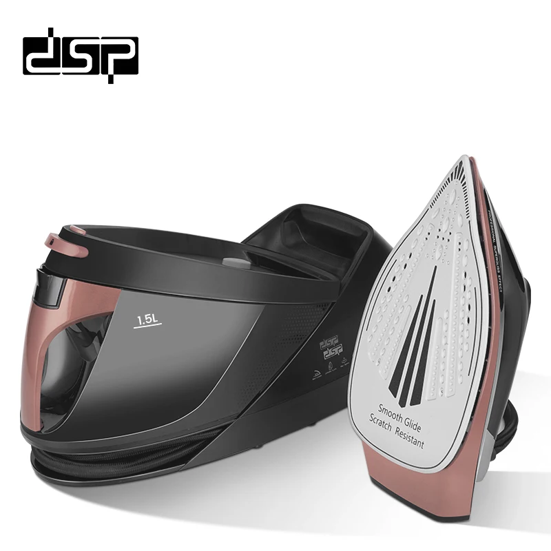 DSP Hot Sale OEM Professional Steam Iron Station With Water Home Use High for Clothes Powered Big Sized Electric Steam Iron