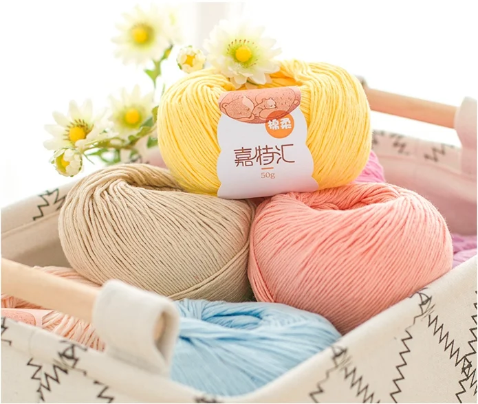 Cheapest Yarn Crochet Cotton 3nylon 97cotton Yarn For Hand Knitting