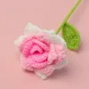 Pointed Rose Branch-Gradient glittering powder